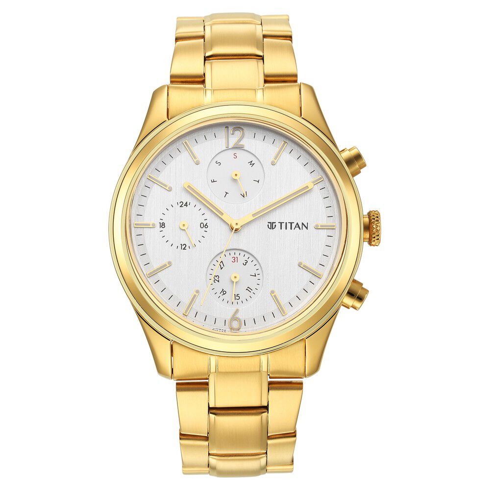 Titan watch golden chain price online