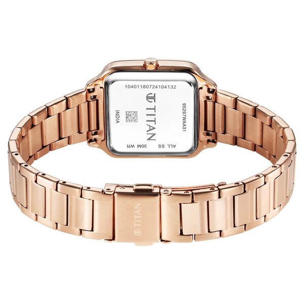 Titan Horizon Quartz Analog White Dial Stainless Steel Strap Watch For Women - image number 4