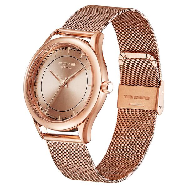 Poze by Sonata Quartz Analog Rose Gold Dial Stainless Steel Strap Watch for Men - image number 2