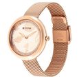 Glitz Rose Gold Dial Stainless Steel Strap Watch for Women - image number 2