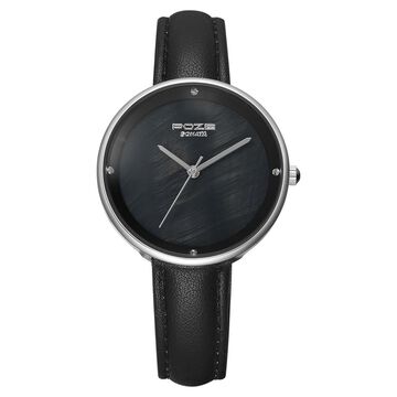Poze by Sonata Quartz Analog Black Dial PU Leather Strap Watch for Women