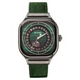 Titan Stellar Automatic Aventurine Dial Leather Strap Watch for Men