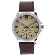 Titan Smart steel Beige Dial Analog with Date Leather Strap watch for Men - image number 0