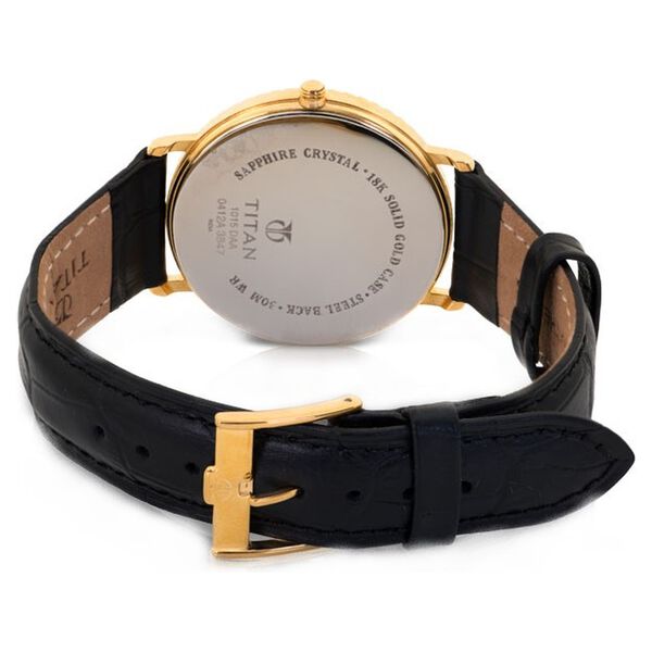 Titan Nebula Analog 18 Karat Solid Gold Watch for Men - image number 2