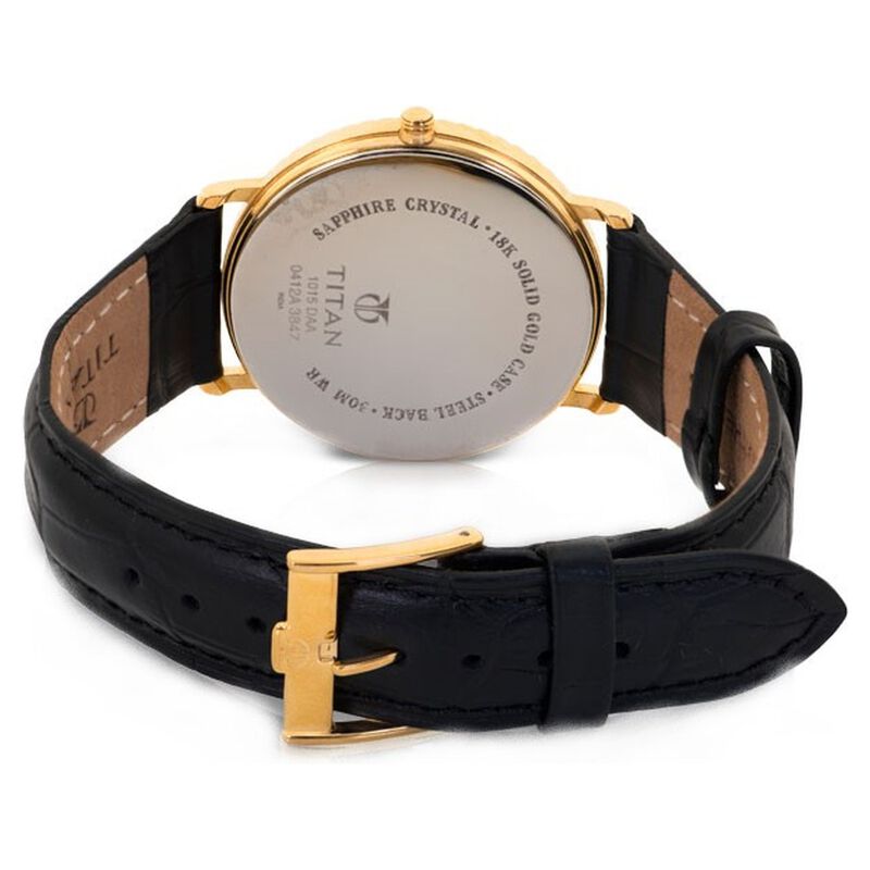 Titan Nebula Analog 18 Karat Solid Gold Watch for Men - image number 2