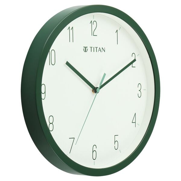 Titan Contemporary Colours Wall Clock - Green 32 cm x 32 cm (Medium) - image number 2