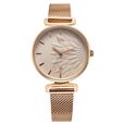 Fastrack Vyb Classique Quartz Analog Green Dial Golden Metal Strap Watch For Women
