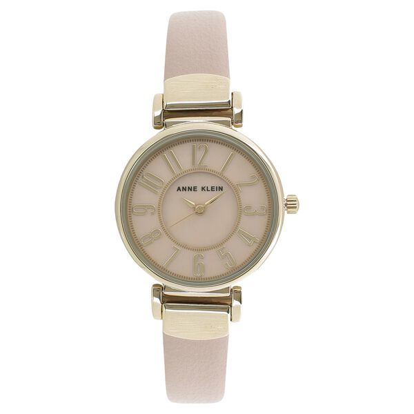 Anne Klein Quartz Analog Beige Dial Leather Strap Watch for Women - image number 0