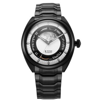 Titan Caelum Multilayered Sun-Moon Dial in Ivory White - Stellar Edition