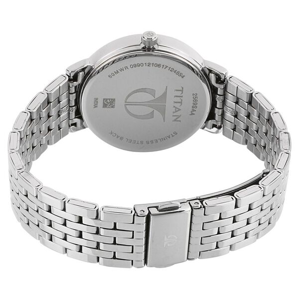 Titan Workwear Anthracite Dial Women Watch With Stainless Steel Strap - image number 3