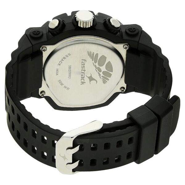 Fastrack Quartz Chronograph White Dial Plastic Strap Watch for Guys - image number 3