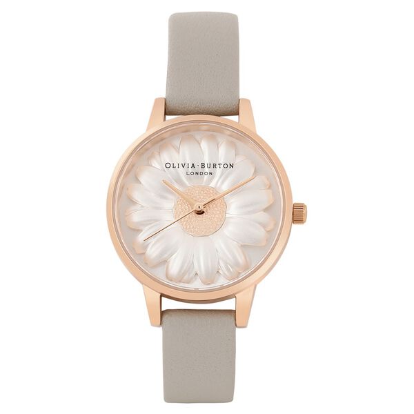 Olivia Burton Quartz Analog Multicoloured Dial Leather Strap Watch for Women - image number 0