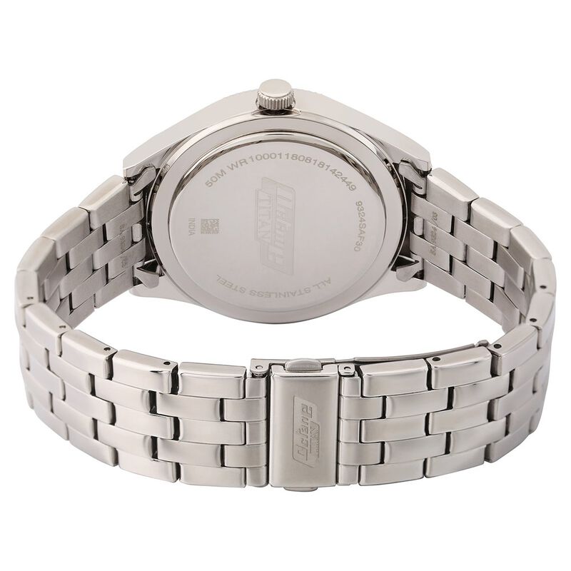 Titan Octane Grey Dial Analog with Date Stainless Steel Strap watch for Men - image number 4