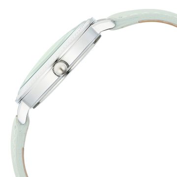 Fastrack Stunners X Quartz Analog Green Dial Leather Strap Watch For Girls
