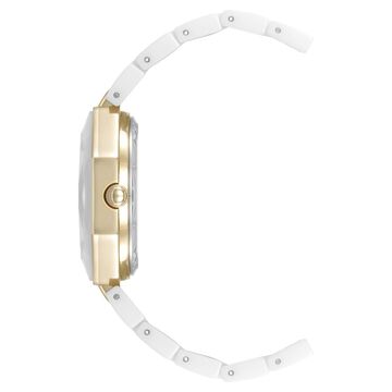 Anne Klein Quartz Analog White Dial Ceramic Strap Watch For Women