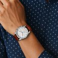 Titan Men's Metropolitan Charm: Men's Multifunctional Black Watch with Leather Strap - image number 5