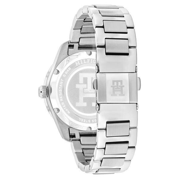 Tommy Hilfiger Quartz Analog Purple Dial Silver Stainless Steel Strap Watch For Women - image number 2