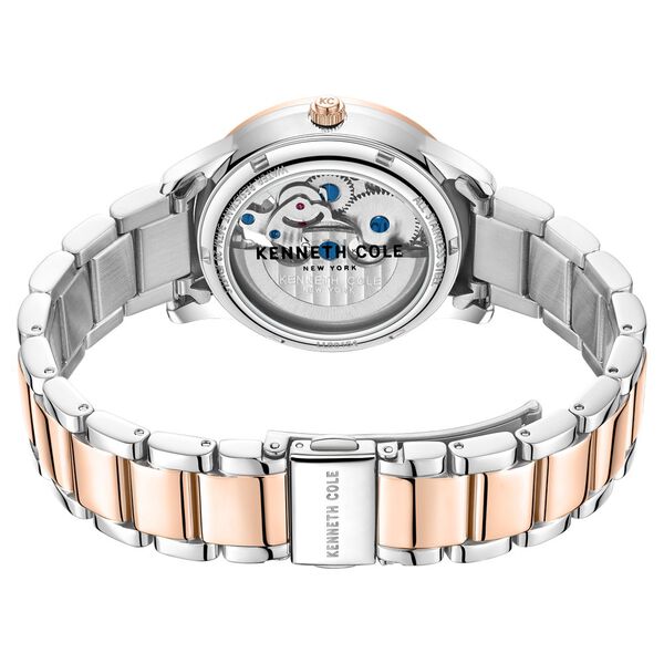 Kenneth Cole Automatic Rose Gold Dial Stainless Steel Strap Watch for Women - image number 4