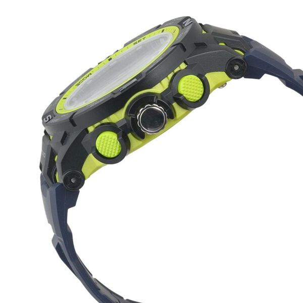 SF Neon Quartz Analog Digital Dial PU Strap Watch for Men - image number 2