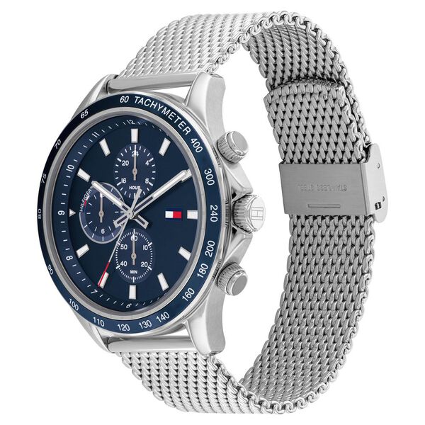 Tommy Hilfiger Quartz Multifunction Blue Dial Stainless Steel Strap Watch for Men - image number 1