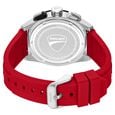 Ducati Quartz Chronograph Black Dial Red Silicone Strap Watch For Men - image number 2