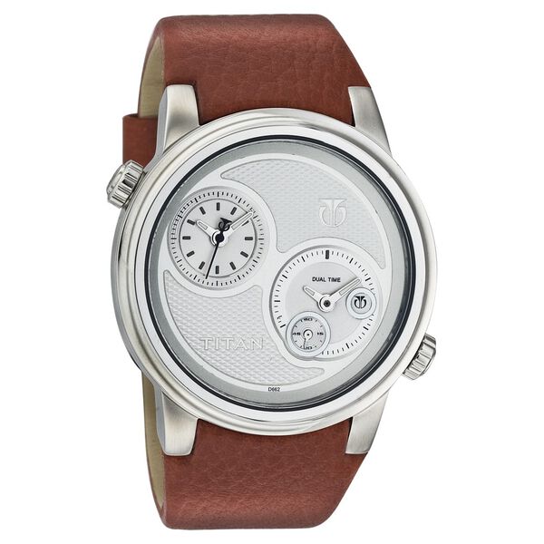 Titan Quartz Analog Silver Dial Watch for Men - image number 0