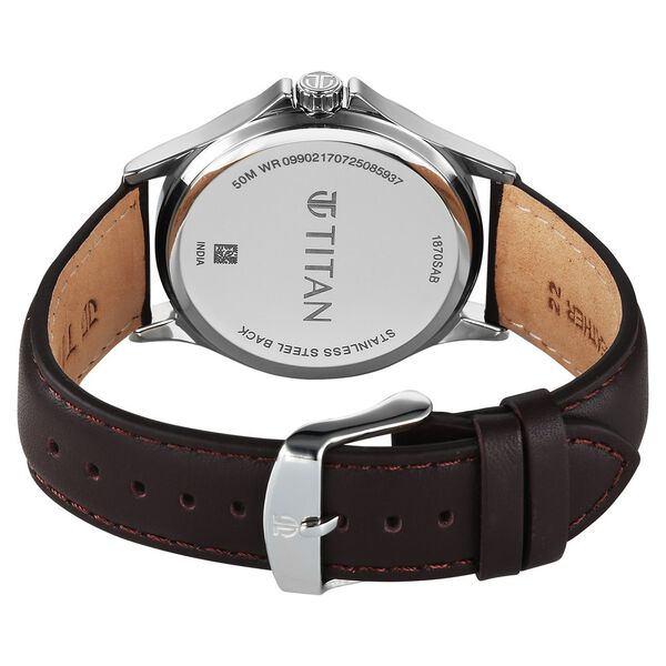 Buy Online Titan Neo Arabic Analog with Day Date Green Dial Brown ...