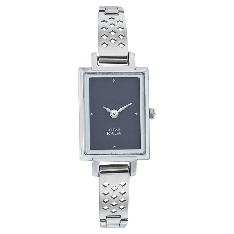 Titan Quartz Analog Blue Dial Watch for Women