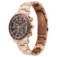 Sonata Chronos Quartz Analog with Date Brown Dial Rose Gold Colour Stainless Steel Strap Watch For Men - image number 1