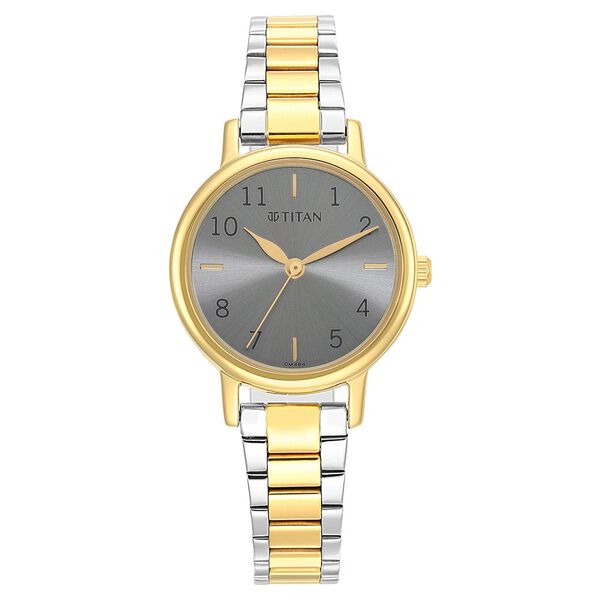 Titan Karishma Grey Dial Analog Stainless Steel Strap watch for Women - image number 1