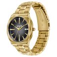 Sonata Festive Quartz Analog Black Dial Gold Metal Strap Watch For Men - image number 2