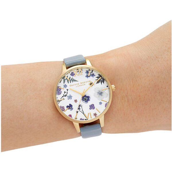 Olivia Burton Quartz Analog White Dial Leather Strap Watch for Women - image number 3