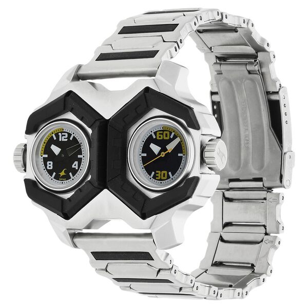 Fastrack Motorheads Quartz Analog Black Dial Stainless Steel Strap Watch for Guys - image number 1