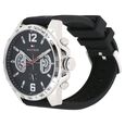 Tommy Hilfiger Quartz Multifunction Black Dial Silicone Strap Watch for Men - image number 1