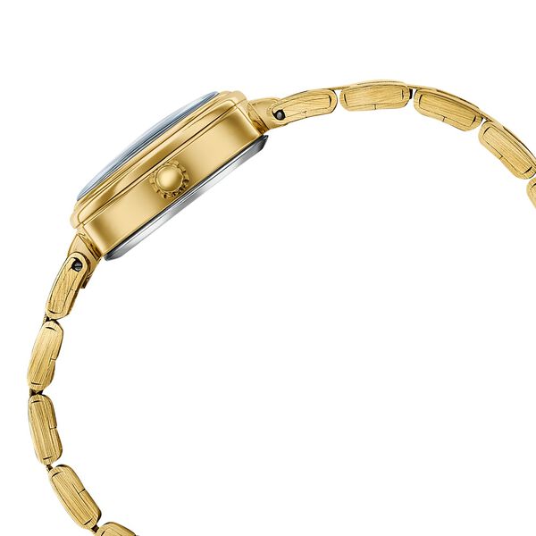 Poze By Sonata Quartz Analog White Dial Golden Stainless Steel Strap Watch For Women - image number 5