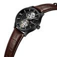 Kenneth Cole Automatic Black Dial With Tan Leather Strap Watch For Men - image number 3