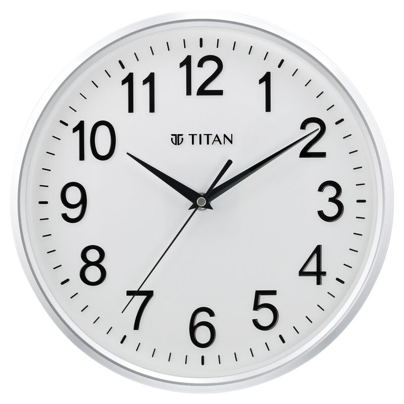 Titan 30cm White faced Silent Wall Clock for Modern Homes - image number 0