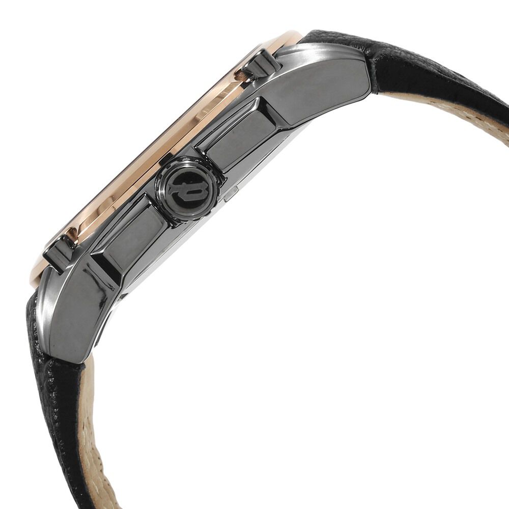Police Quartz Analog with Date Black Dial Leather Strap Watch for Men