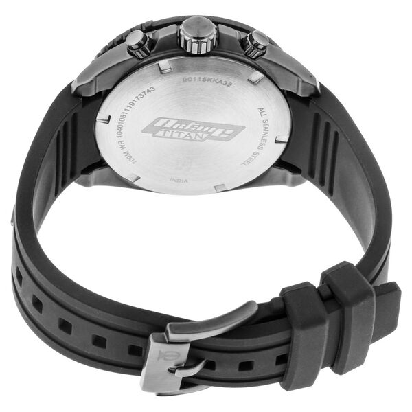 Titan Chronograph Blue Dial Silicone Strap watch for Men - image number 4