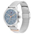 Tommy Hilfiger Quartz Multifunction Blue Dial Rose Gold Stainless Steel Strap Watch For Women - image number 1