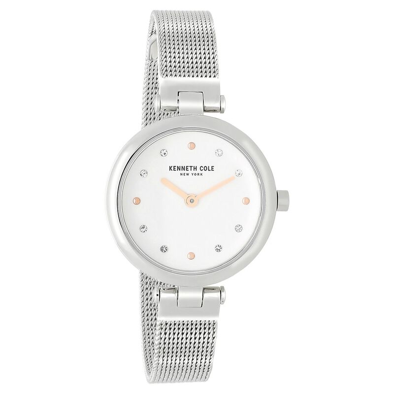 Kenneth Cole Quartz Analog Silver Dial Stainless Steel Strap Watch for Women - image number 1