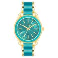 Anne Klein Quartz Analog Teal Dial Teal Metal Strap Watch For Women - image number 0