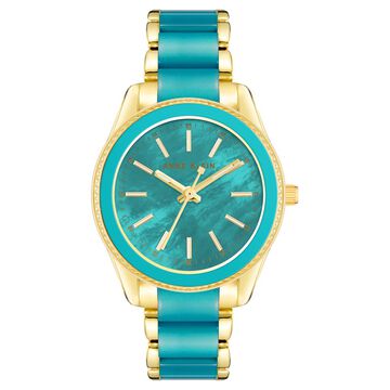 Anne Klein Quartz Analog Teal dial Metal Strap Watch for Women