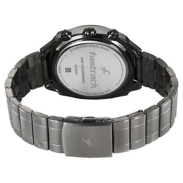 Fastrack Gelato Gunmetal chronograph watch with Pista green dial for Guys