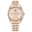 Tommy Hilfiger Quartz Multifunction Golden Dial Golden Stainless Steel Strap Watch For Men - image number 0