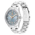 Tommy Hilfiger Quartz Analog Blue Dial Silver Stainless Steel Strap Watch For Women - image number 1
