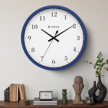 Titan Classic White Wall Clock with Silent Sweep Technology - 30.0 cm x 30.0 cm (Medium)