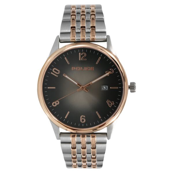 Police Quartz Analog Grey Dial Metal Strap Watch for Men - image number 0