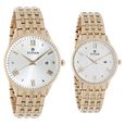 Titan Bandhan Rose Gold Dial Analog with Date Stainless Steel Strap watch for Couple - image number 1