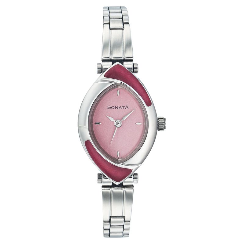 Sonata Quartz Analog Red Dial Strap Watch for Women - image number 0